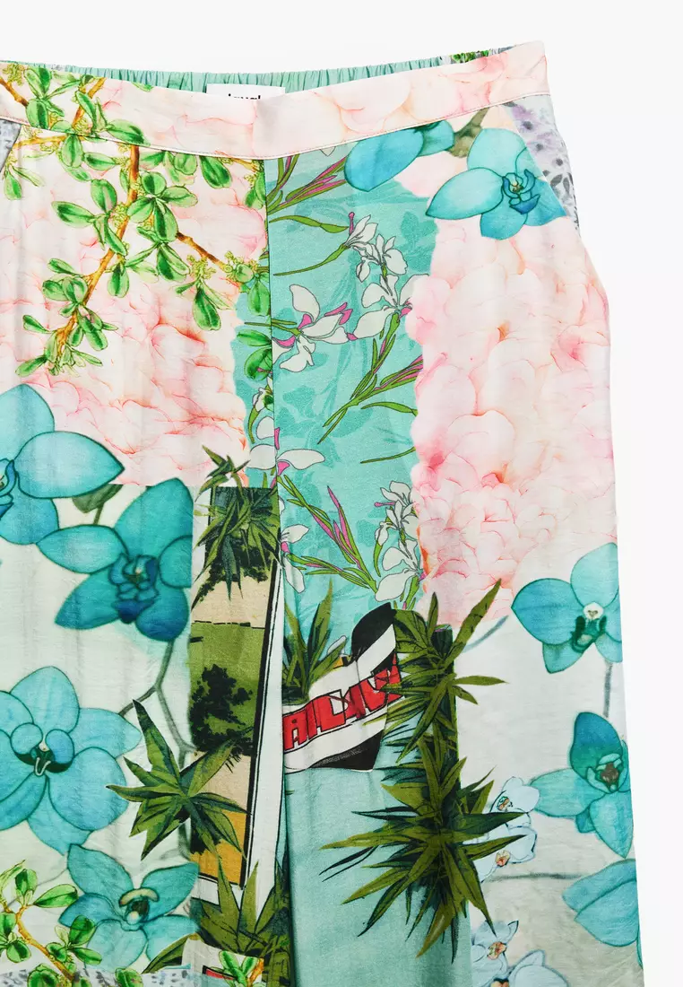 Floral print pants