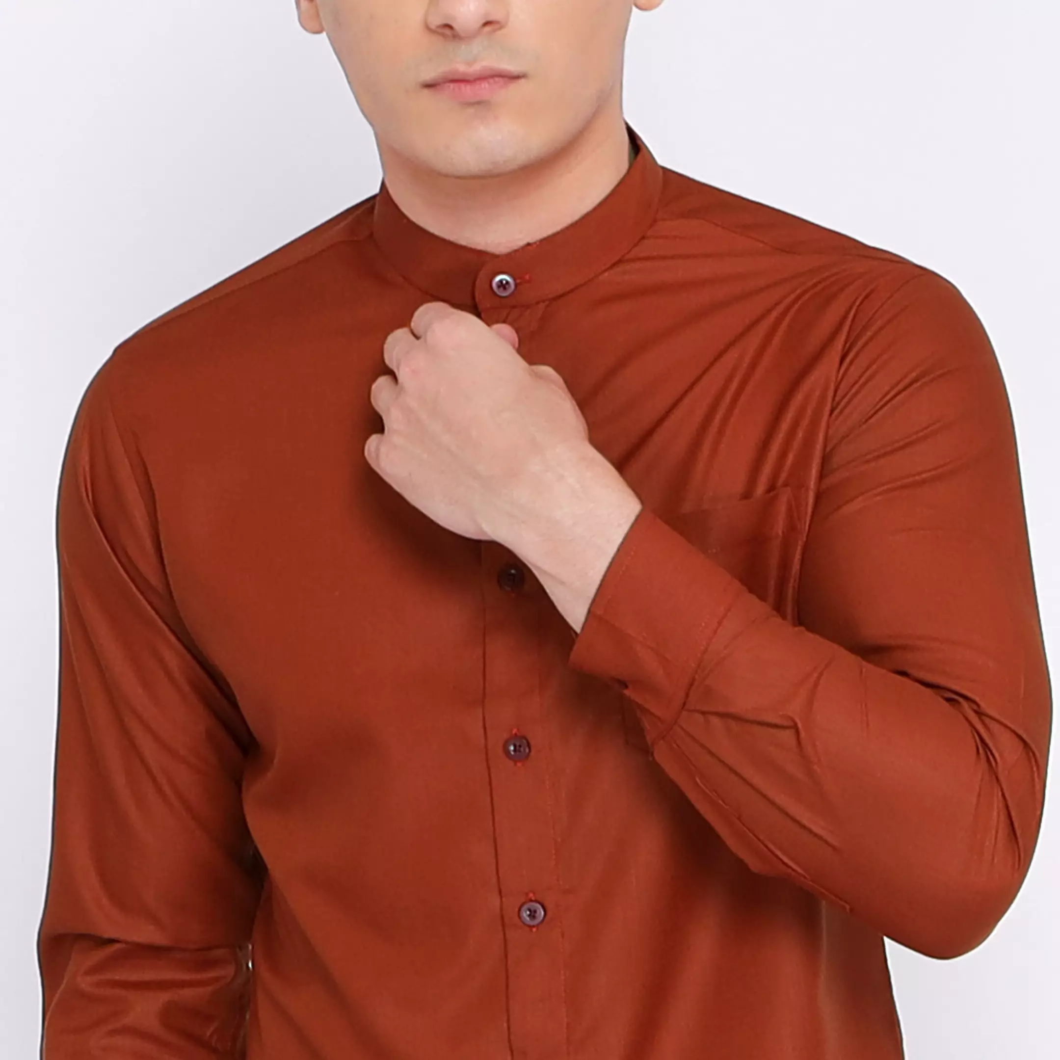 Casella Kemeja Pria Lengan Panjang Kerah Shanghai Polos Basic 7721 Monza