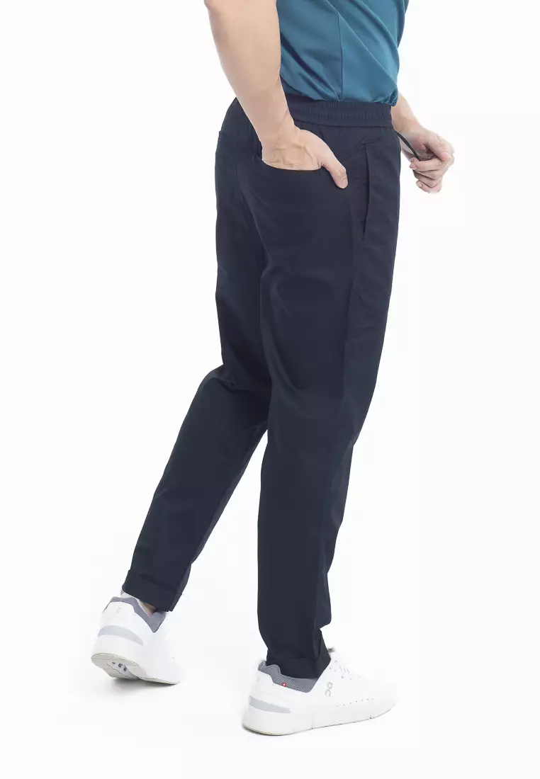 Men's Tanboocel Foldable Hem Straight Crop Pants
