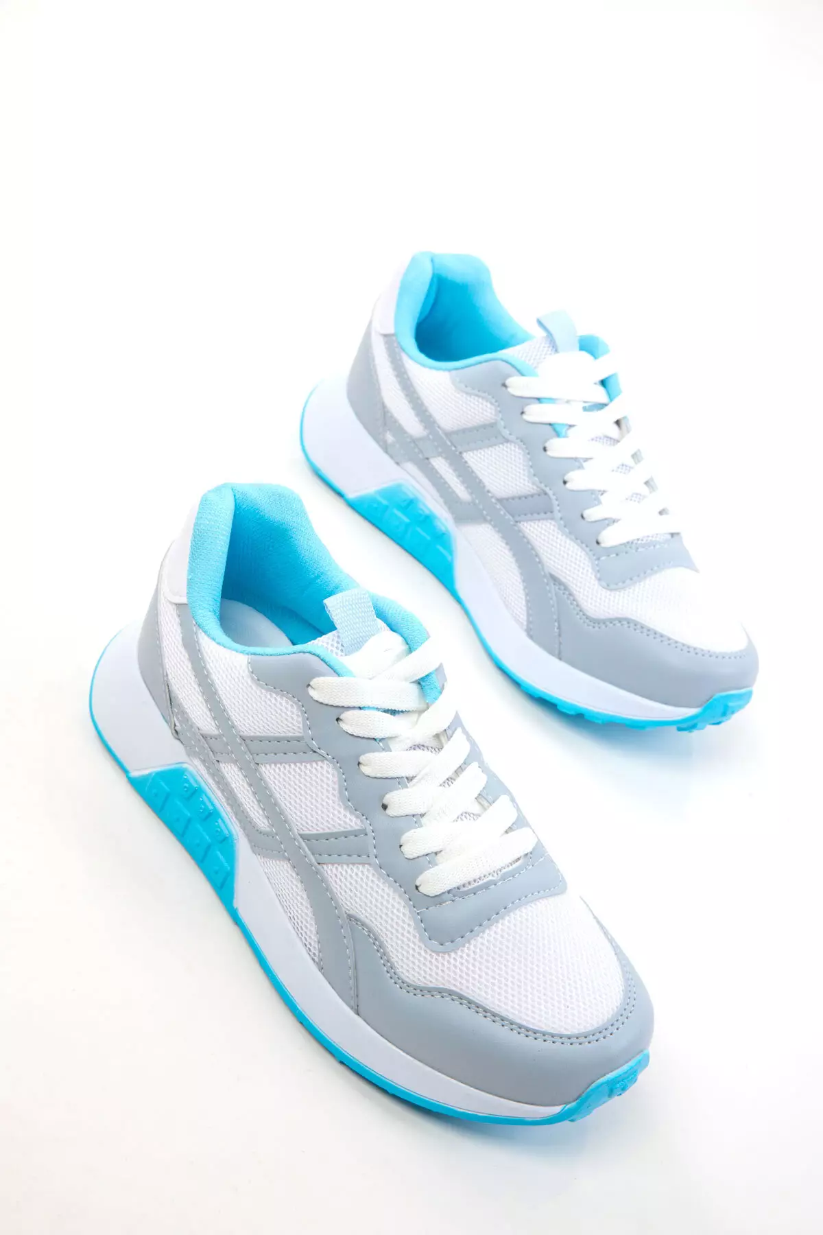 Ice-White-Blue Women's Sneaker 20654