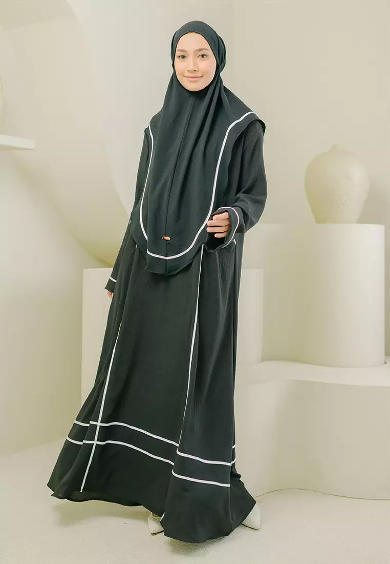 Hanisa Abaya Set Black