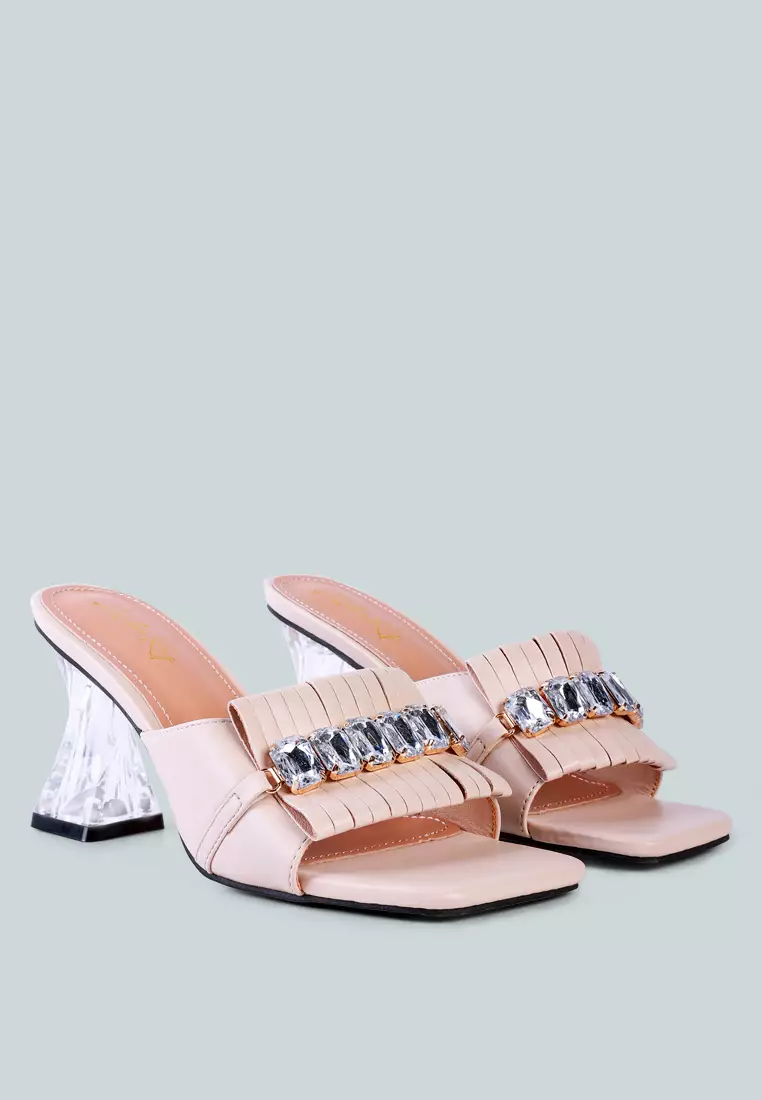 Nude jewel 2025 heels