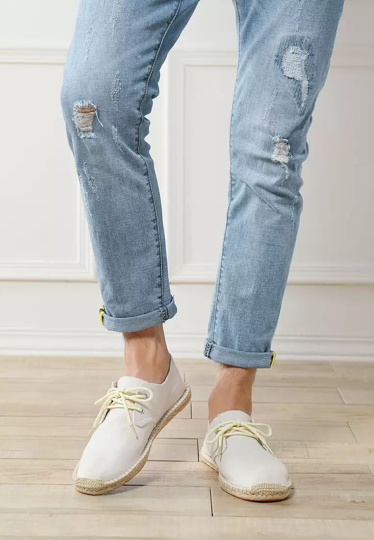 Lace Up Canvas Espadrilles QZ-S55