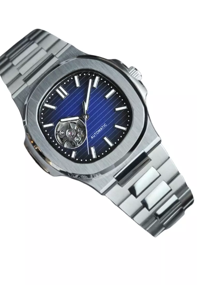 (SIGNATURE COLLECTION) Nautical Series Custom Automatic Dress Watch (for  men) with Open Heart