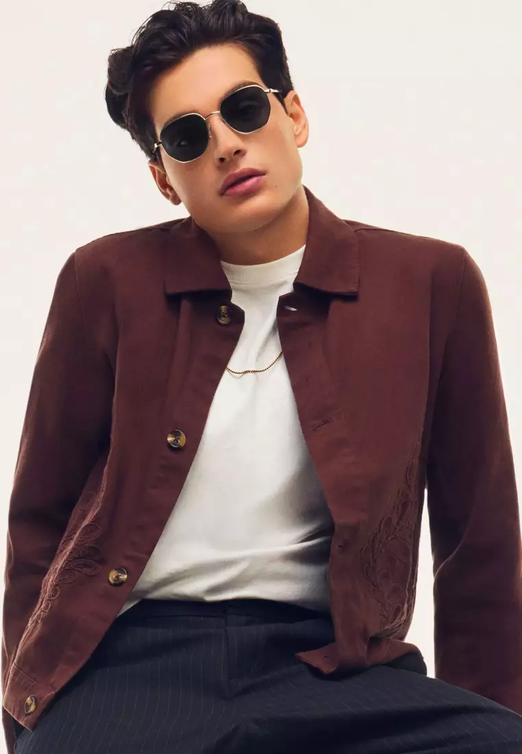 QUAY Big Time Sunglasses - Brushed Silver/Tan