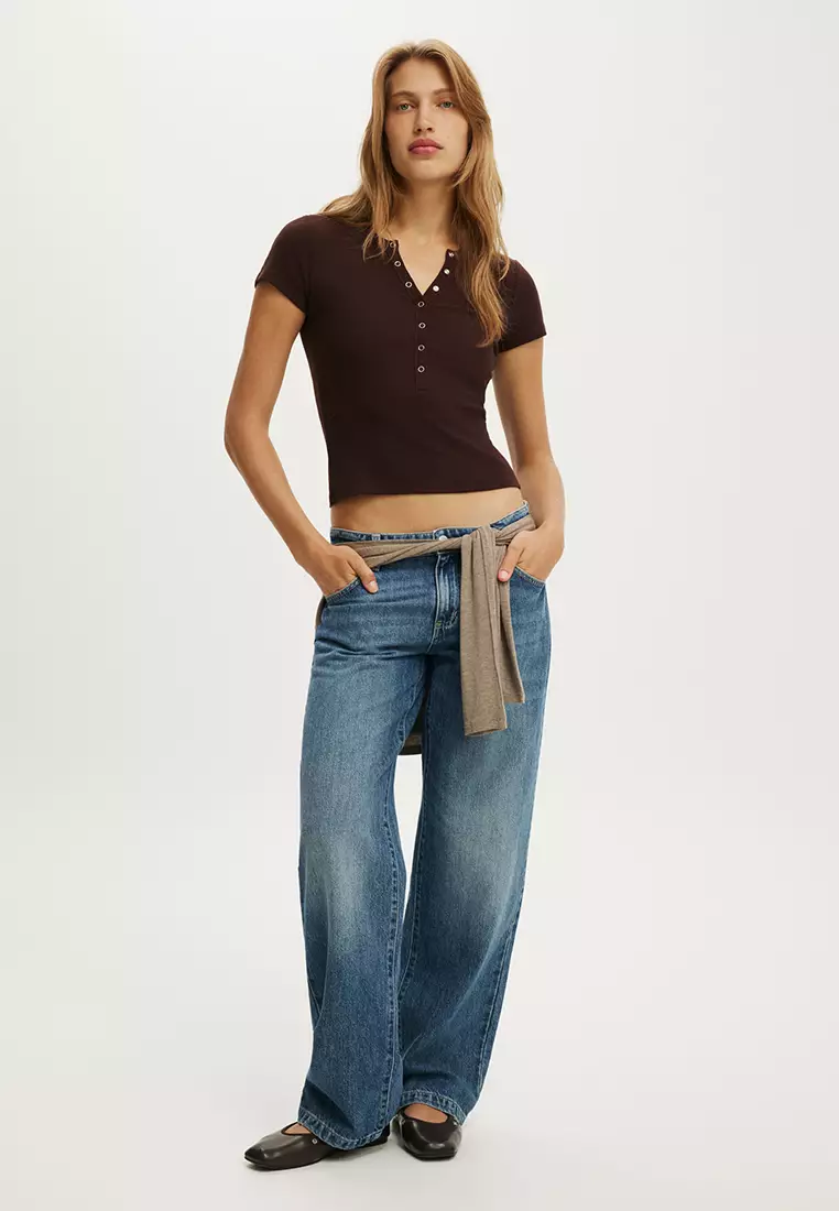 Blake Short Sleeves Henley Top