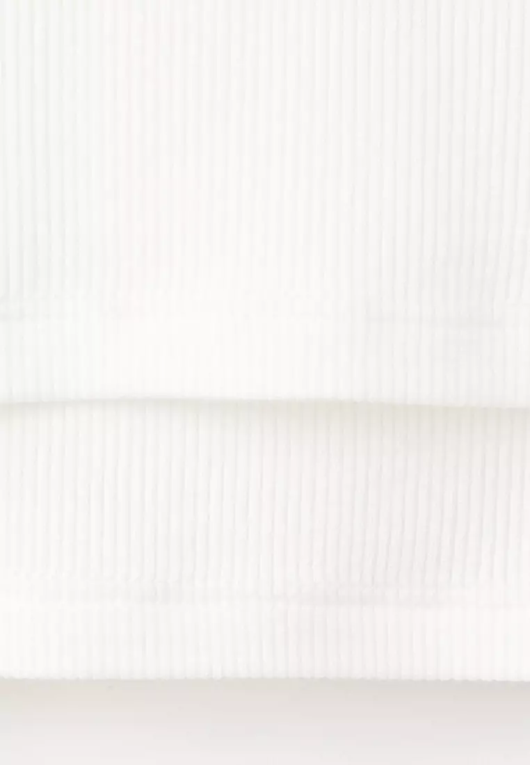 Ribbed Combined T-Shirt