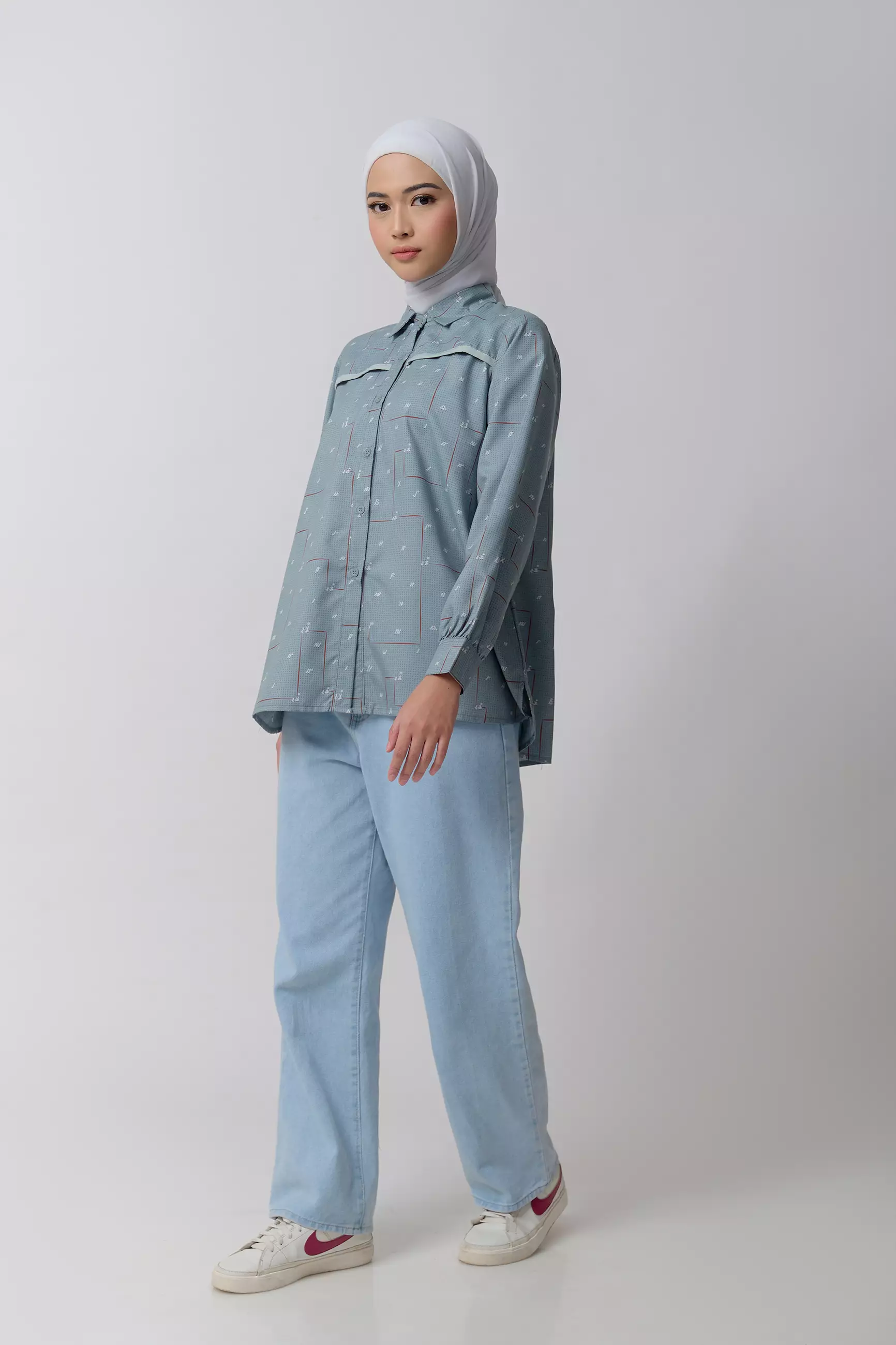 ZM Zaskia Mecca- Givza Kemeja Wanita - Aksara Nusantara - Edisi Aksara Bengkulu