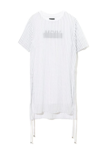 Buy Musium Div Side Slit Detail Stripe T Shirt Dress 2021 Online Zalora Singapore