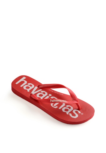 Havaianas red Top Logo Mania Flip Flops A49F6SH2CA6831GS_1