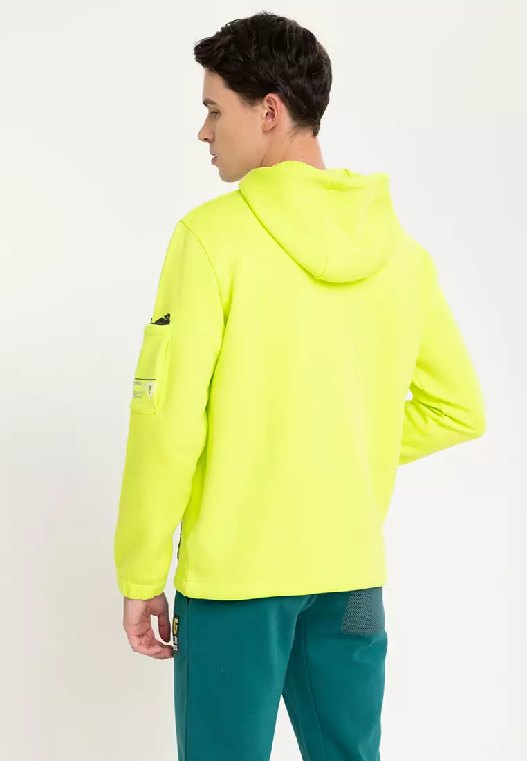 Guess yellow hoodie store