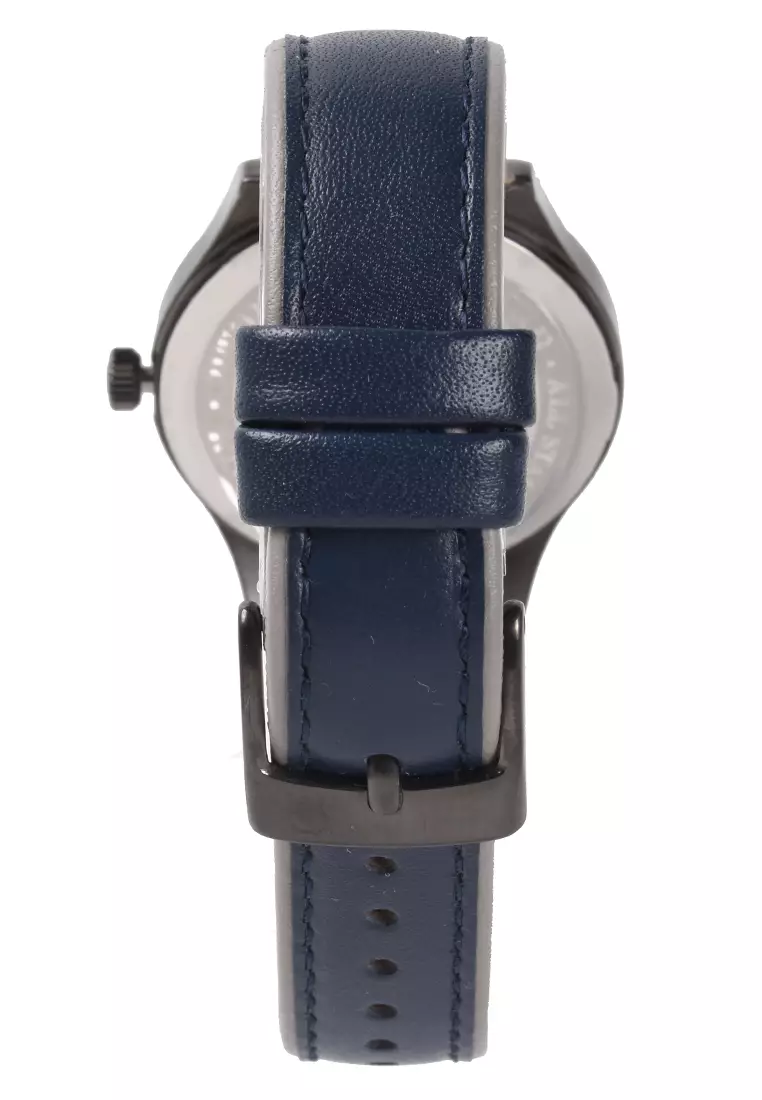 Alexandre Christie - Jam Tangan Wanita - Black - Blue Leather Strap - 2973 BDLIPLB