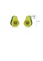 Glamorousky silver 925 Sterling Silver Simple and Sweet Avocado Stud Earrings with Cubic Zirconia F05EFAC7E4CFE0GS_2