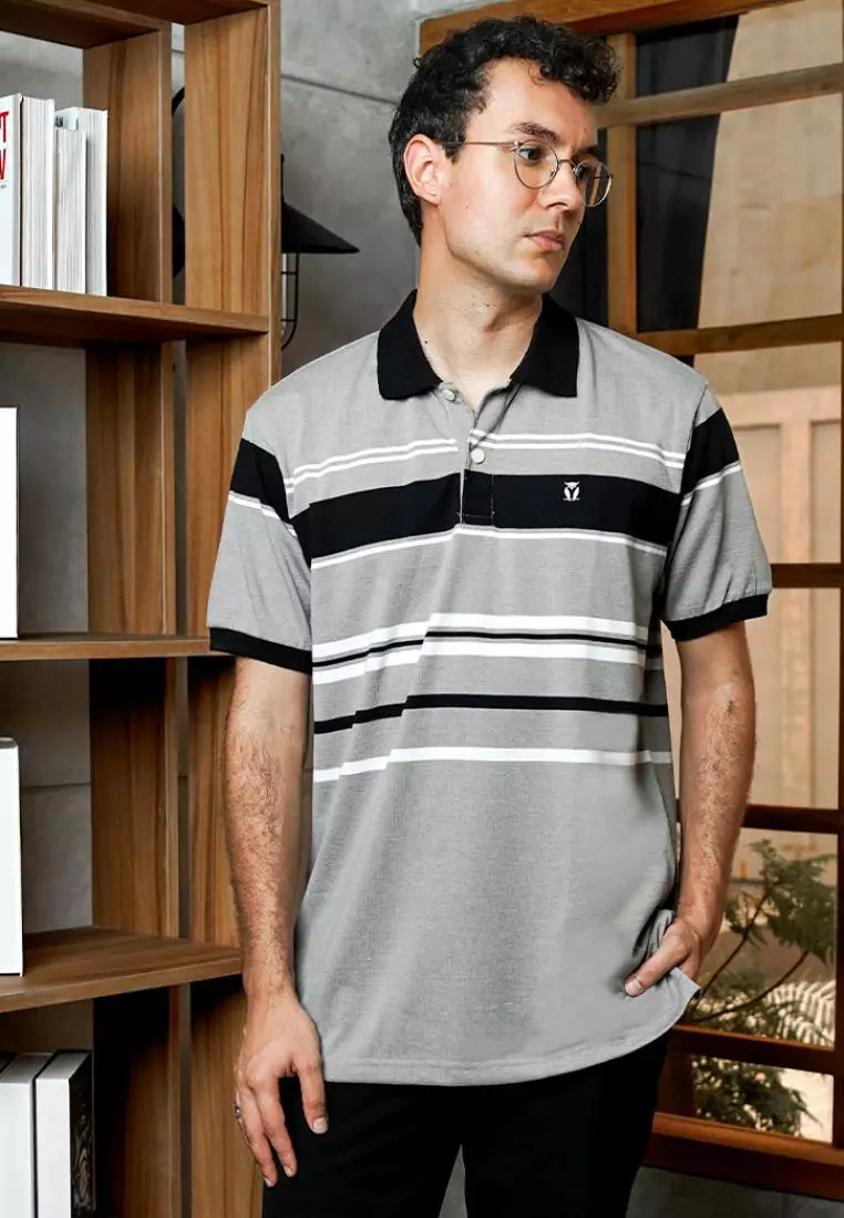 MATSUDA Kaos Polo Pria Katun Baju Cowok Kerah Kumagaya