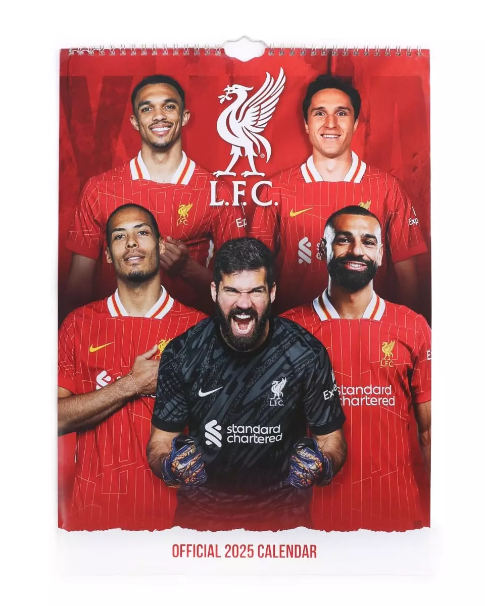 Jual Liverpool FC Liverpool FC Player Calendar 2025 Official LFC Accessories Kalender Original