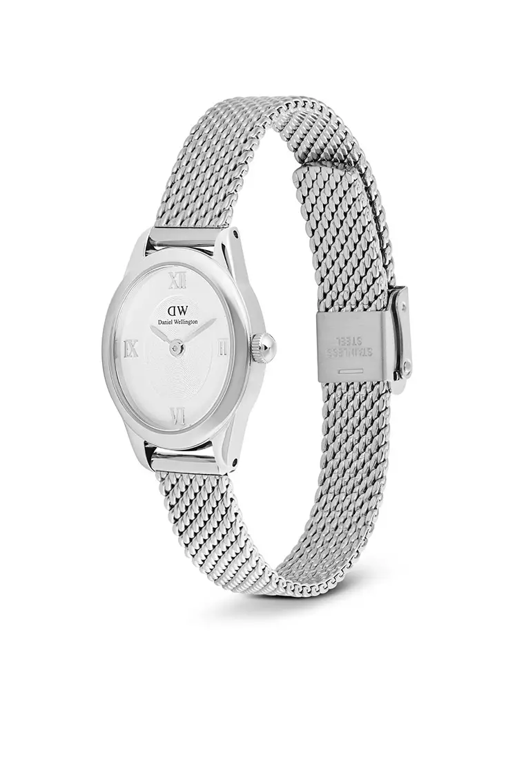 Ophelia Mini Mesh White Silver - Women Watch stainless steel watch DW Official Authentic Original 女士手錶 不銹鋼手錶 DW 官方 真皮手錶 正品