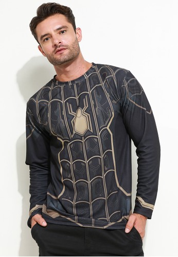 Custom.id black Marvel Tshirt Lengan Panjang Costume Spider-Man MSP381 62764AAE1DA557GS_1