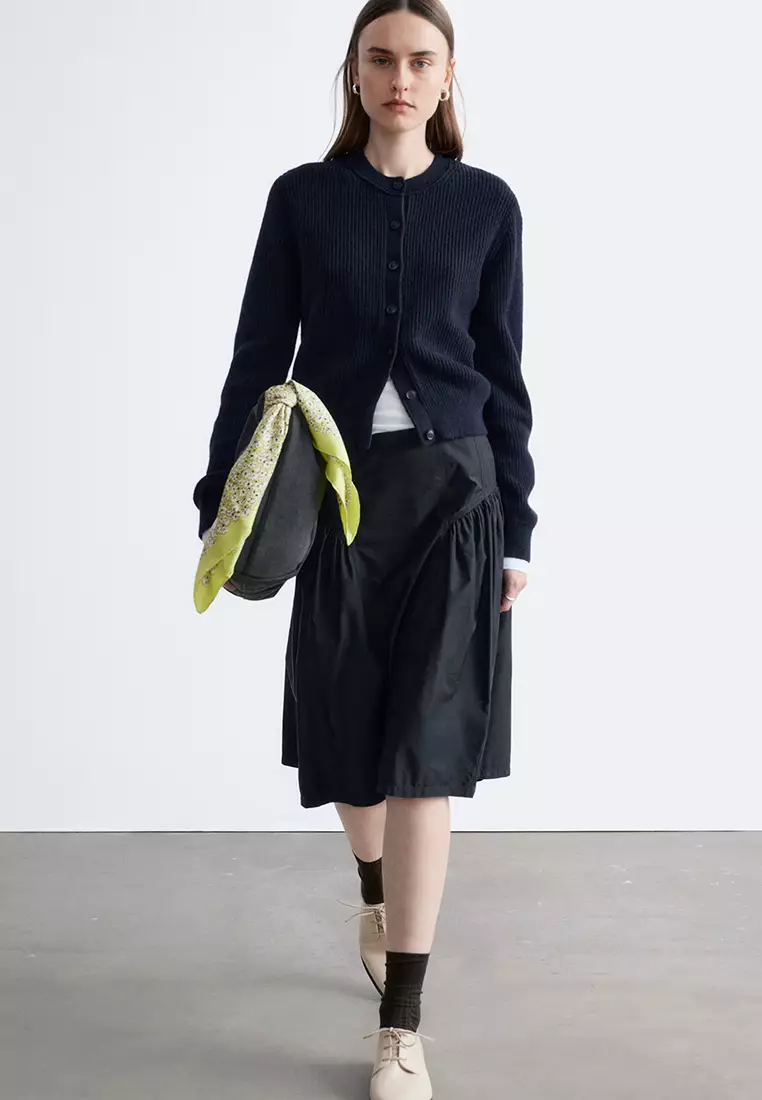 羊毛混紡針織外套