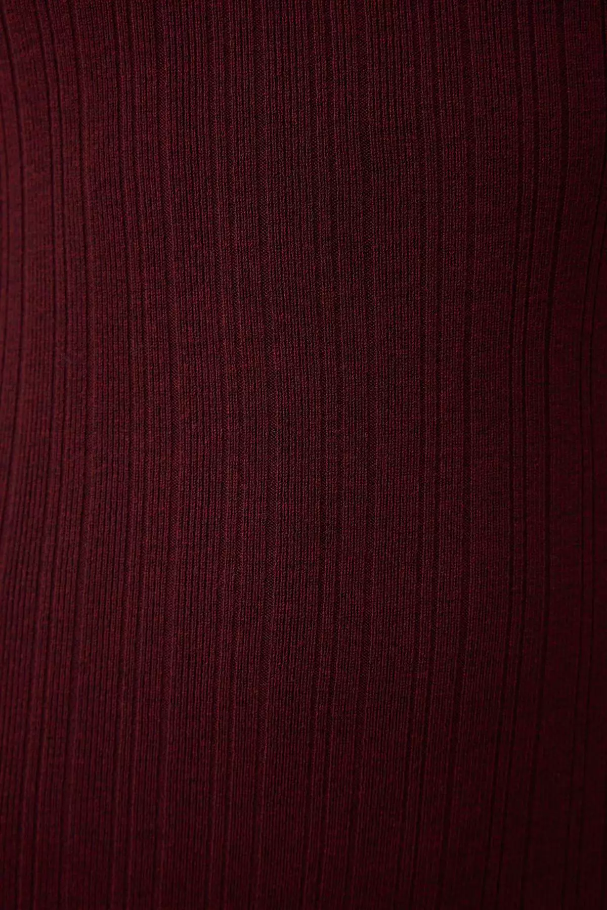 Burgundy Mercerized Look Maxi Knitwear Premium Yarn/Special Yarn Dress