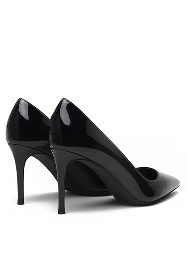 8CM Patent Pointed High Heel Shoes HZL180