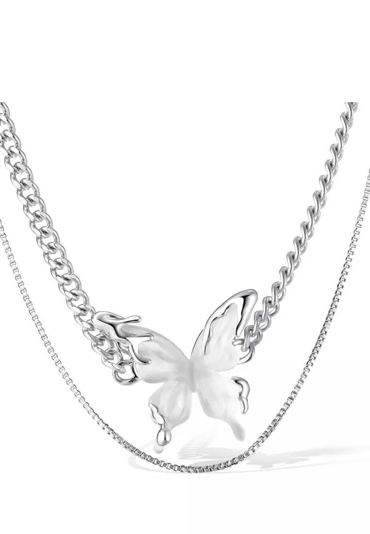 蝴蝶鎖骨鏈項鍊