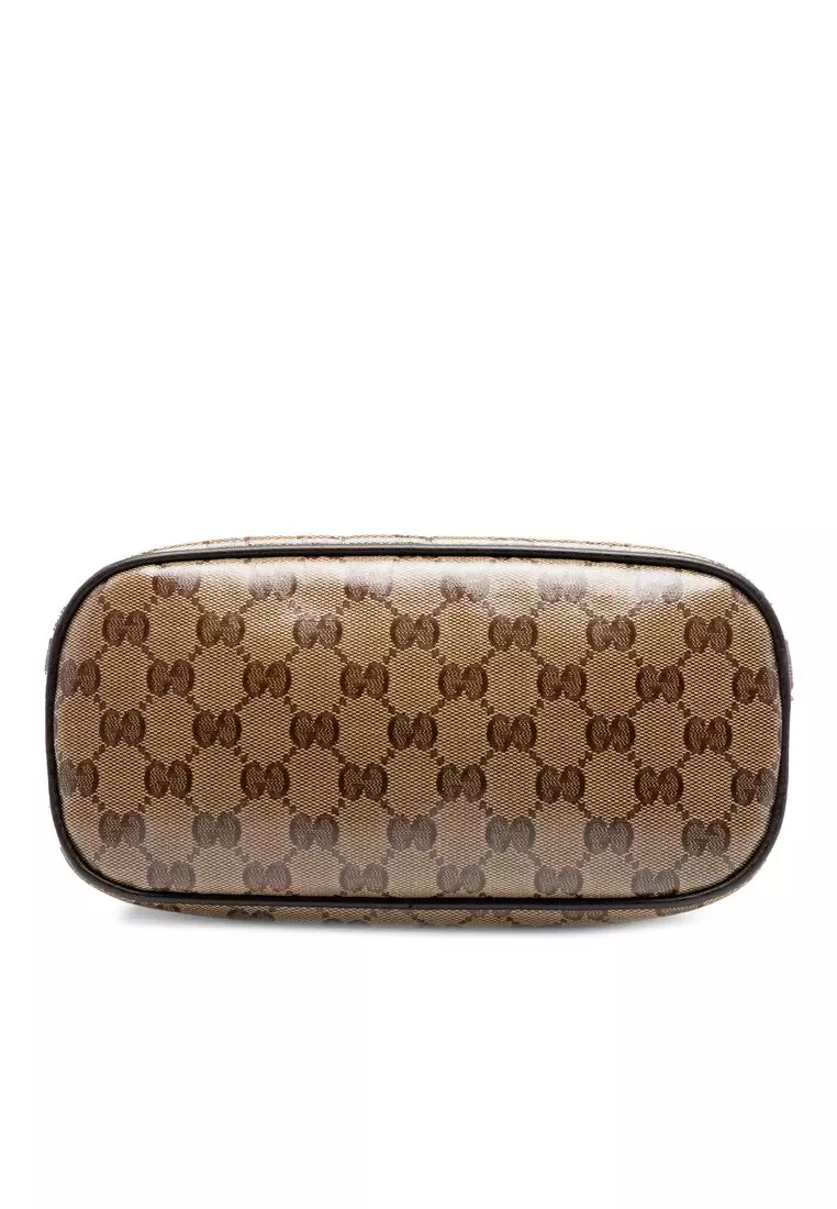 Pre-Loved Gucci Mini Gg Crystal Dome Satchel