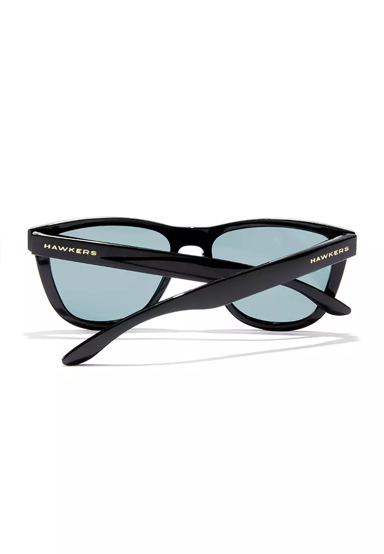 HAWKERS POLARIZED Black Rose Gold ONE RAW. Sunglasses for Men and Women, Unisex. UV400 protection. Official product designed and made in Spain. HONR21BKTP