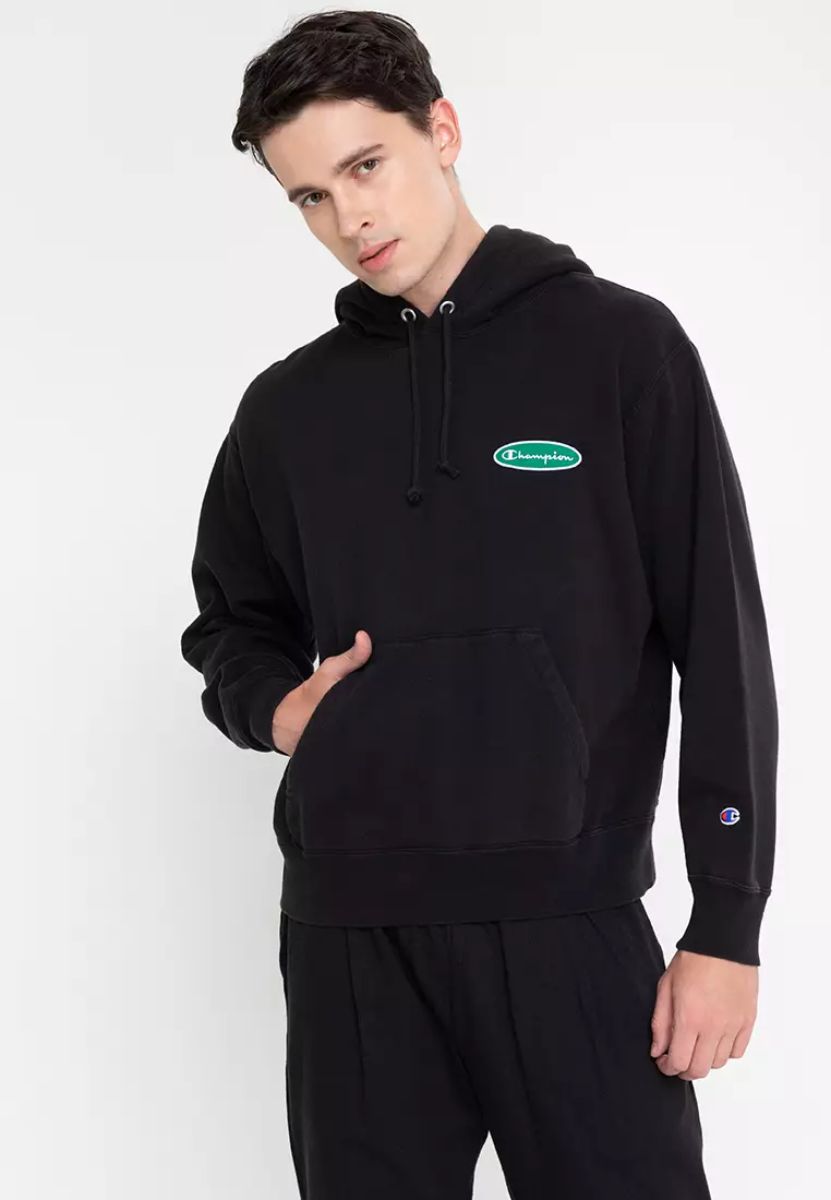Japan Line Hooded Sweatshirt Black