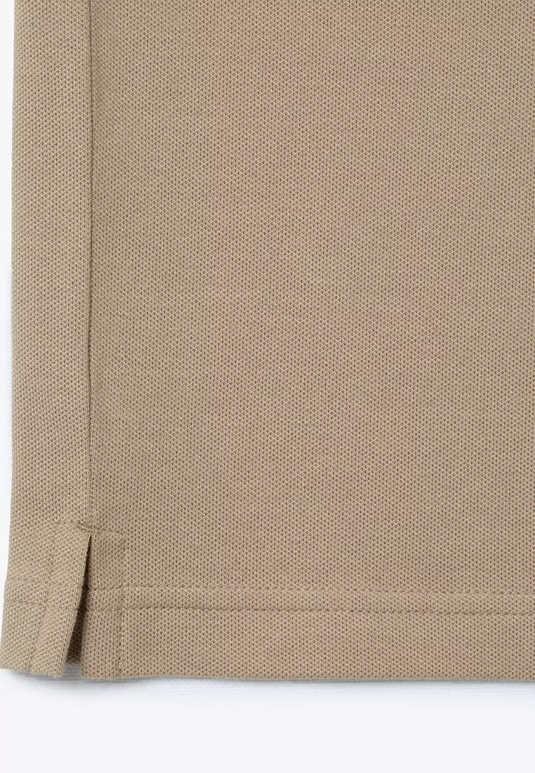 Slim Fit Stretch Mini Piqué Polo Shirt