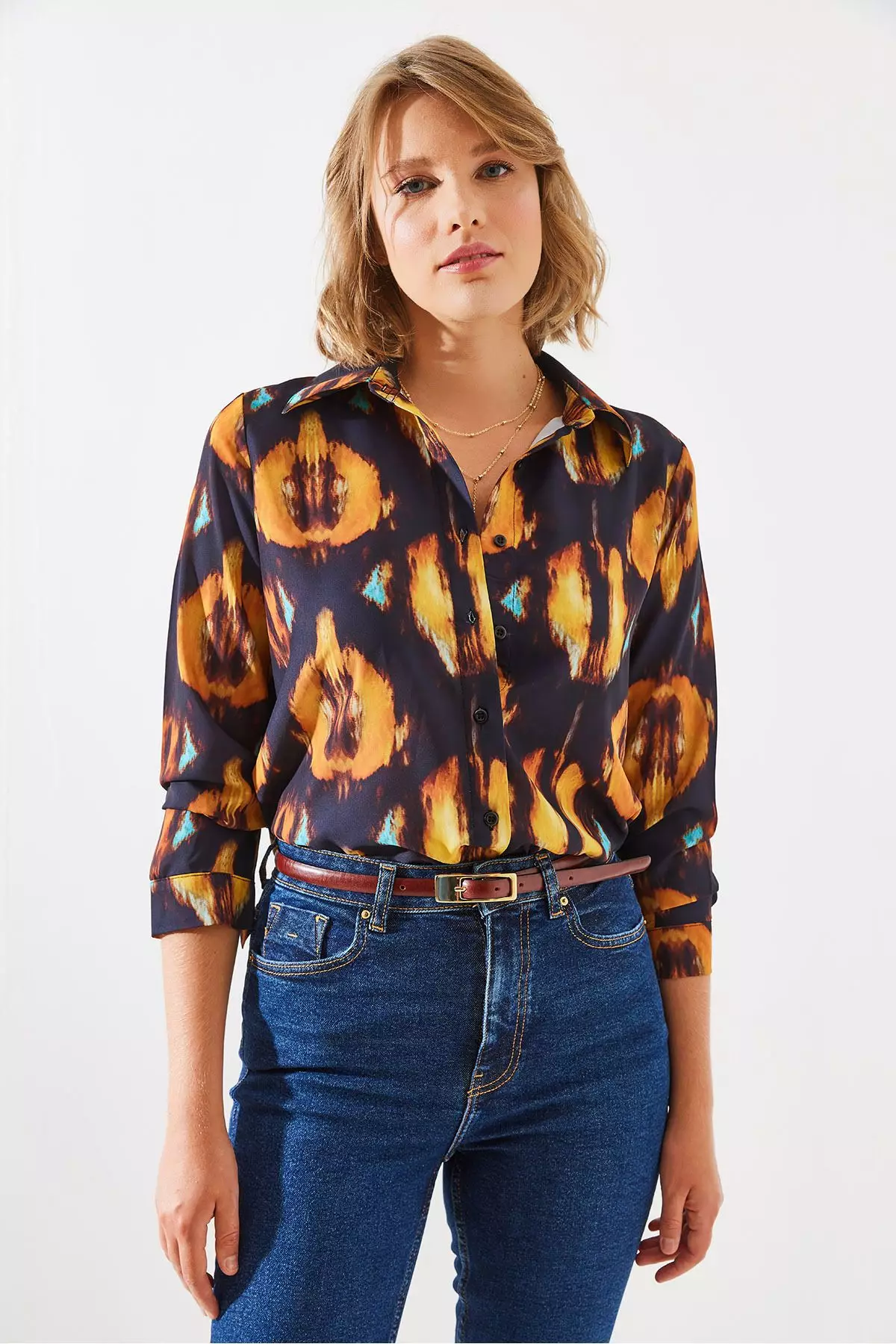 Women's Patterned Shirt Mbms010 60501010