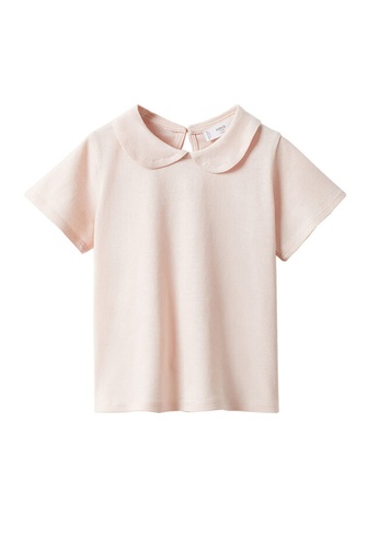 MANGO BABY pink Babydoll Collar Cotton T-Shirt 493D2KAD5199CBGS_1