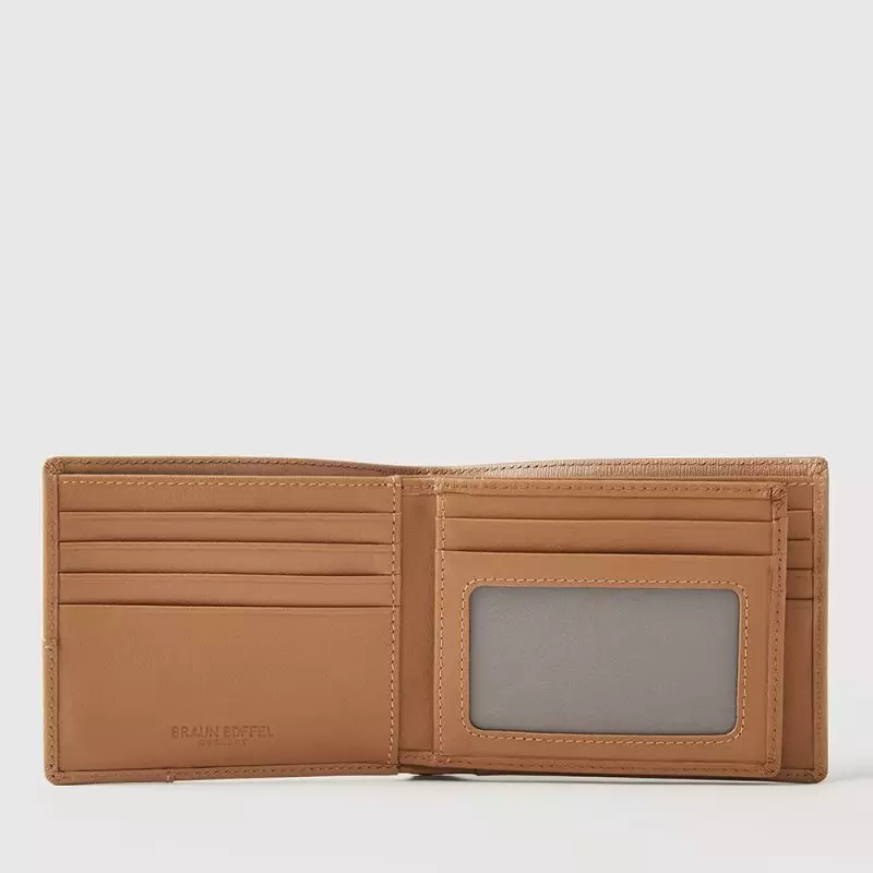 BRAUN BUFFEL DECAP CENTRE FLAP CARDS WALLET