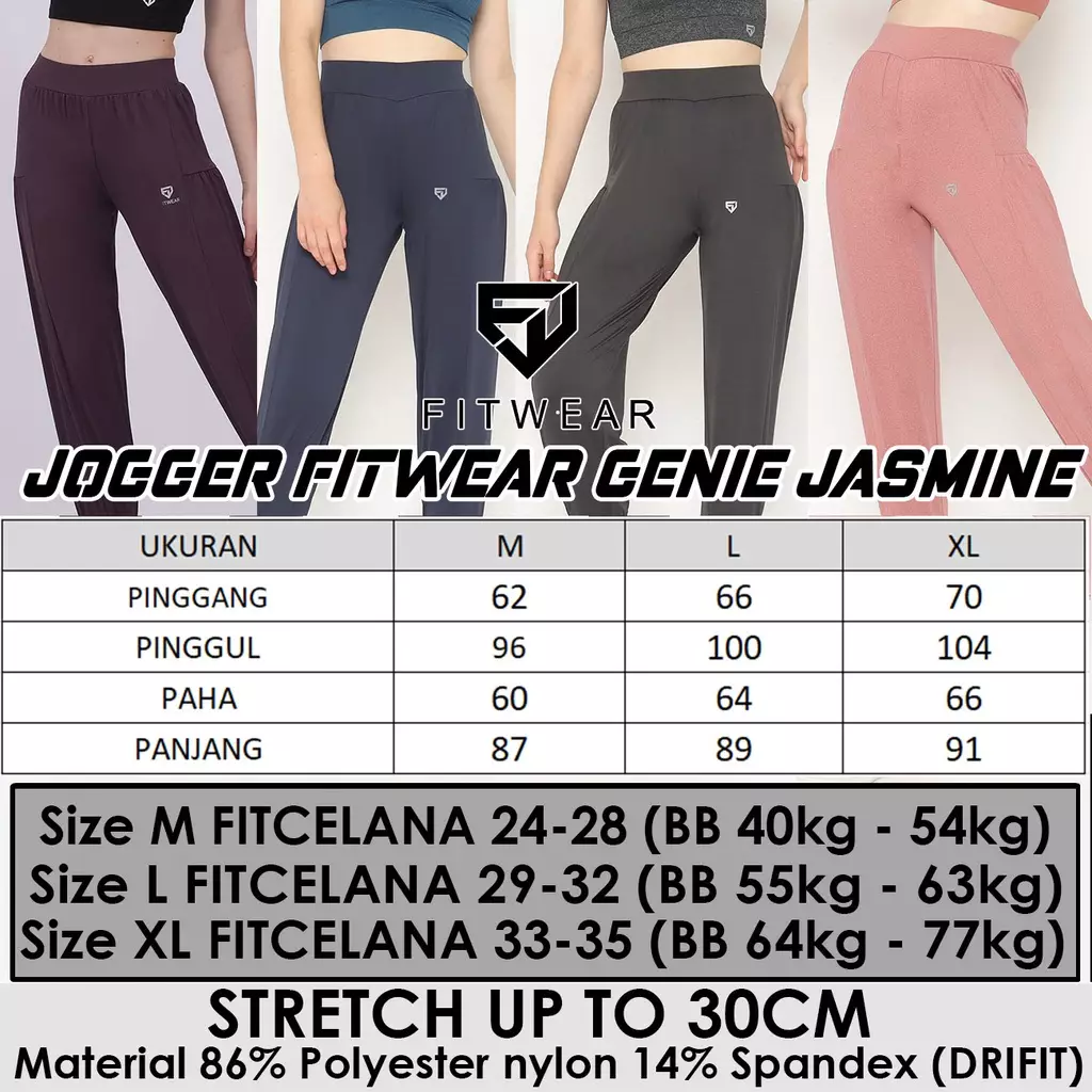 FITWEAR - JOGGER GENIE JASMINE - GRIZZLE GREY