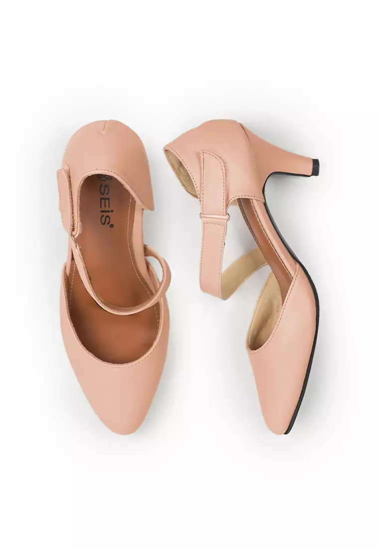 Seis Vaia Sepatu High Heels Wanita 7 cm-MOCCA