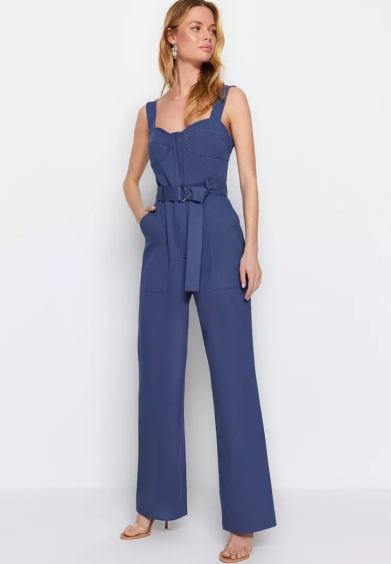 Tie detail jumpsuit best sale