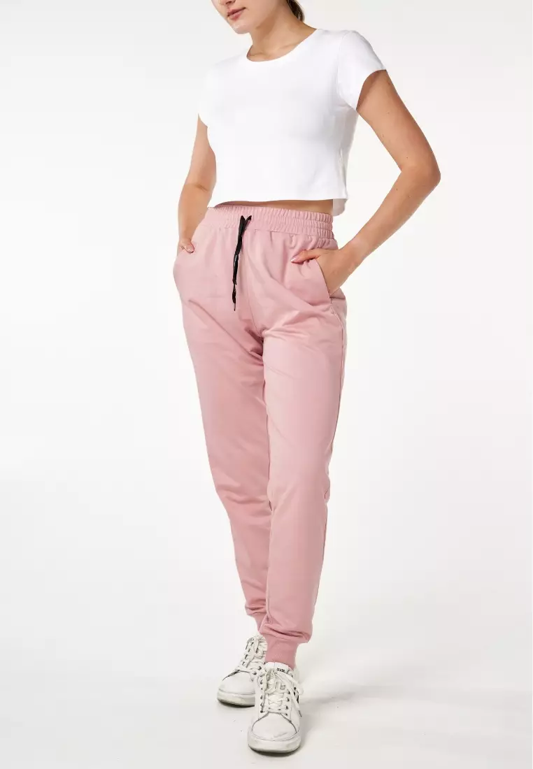 Lee Vierra Basic Sport Jogger, Celana Jogger Wanita - Coral Almond