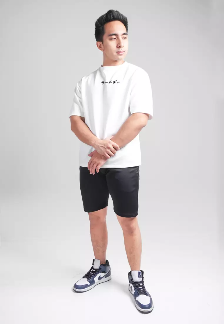 MTL57 Kaos Oversize Scuba Distro Pria Katakana Dateng White