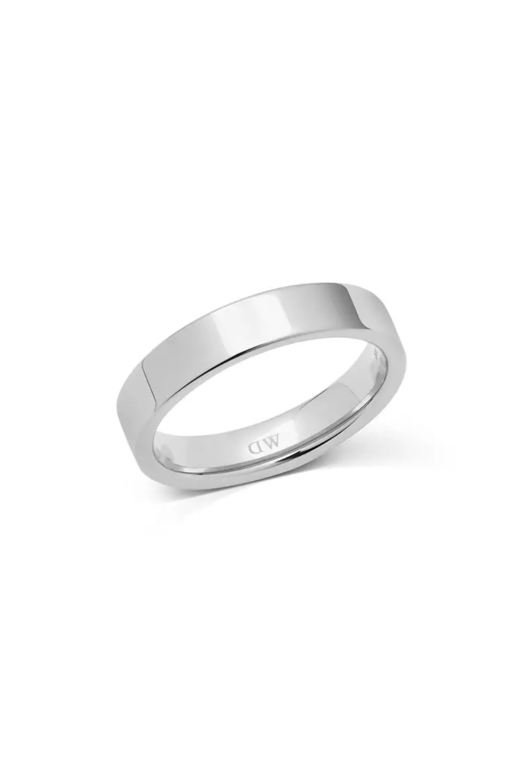 Line Ring Polished Silver 4.5mm - Unisex Ring for women and men stainless steel Ring DW Official Authentic Original