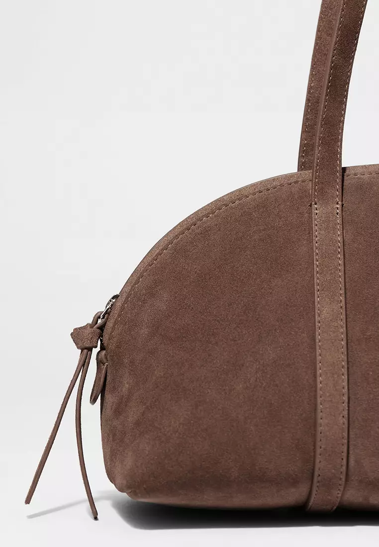 Suede Bowling Bag
