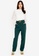 ZALORA WORK green High Waist Tailored Pants With Belt FE2FCAA1F45429GS_4