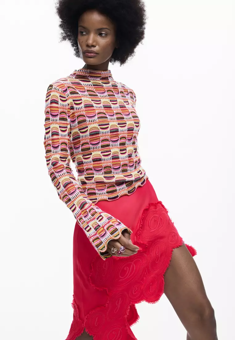 Buy Desigual Colorful knit sweater 2026 Online | ZALORA
