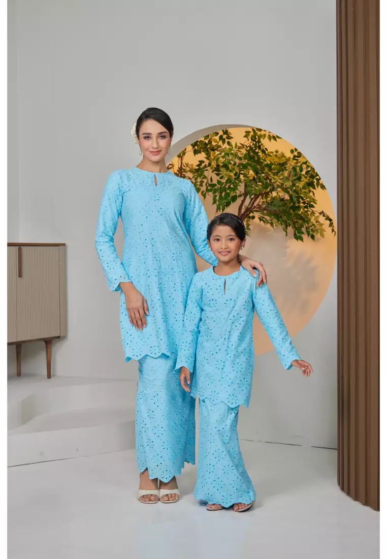 Kurung Moden Sulaman Kasih Evelyn For Kids