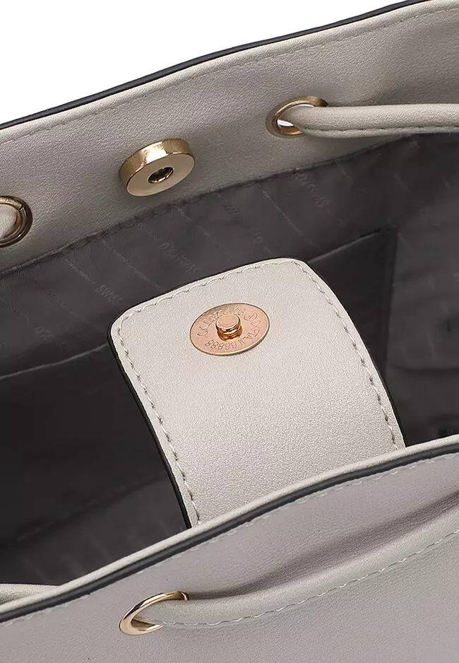 Women's Bucket Bag / Shoulder Bag / Sling Bag / Crossbody Bag (Tas Ember Wanita / Tas Bahu Wanita / Tas Selempang Wanita ) - Putih