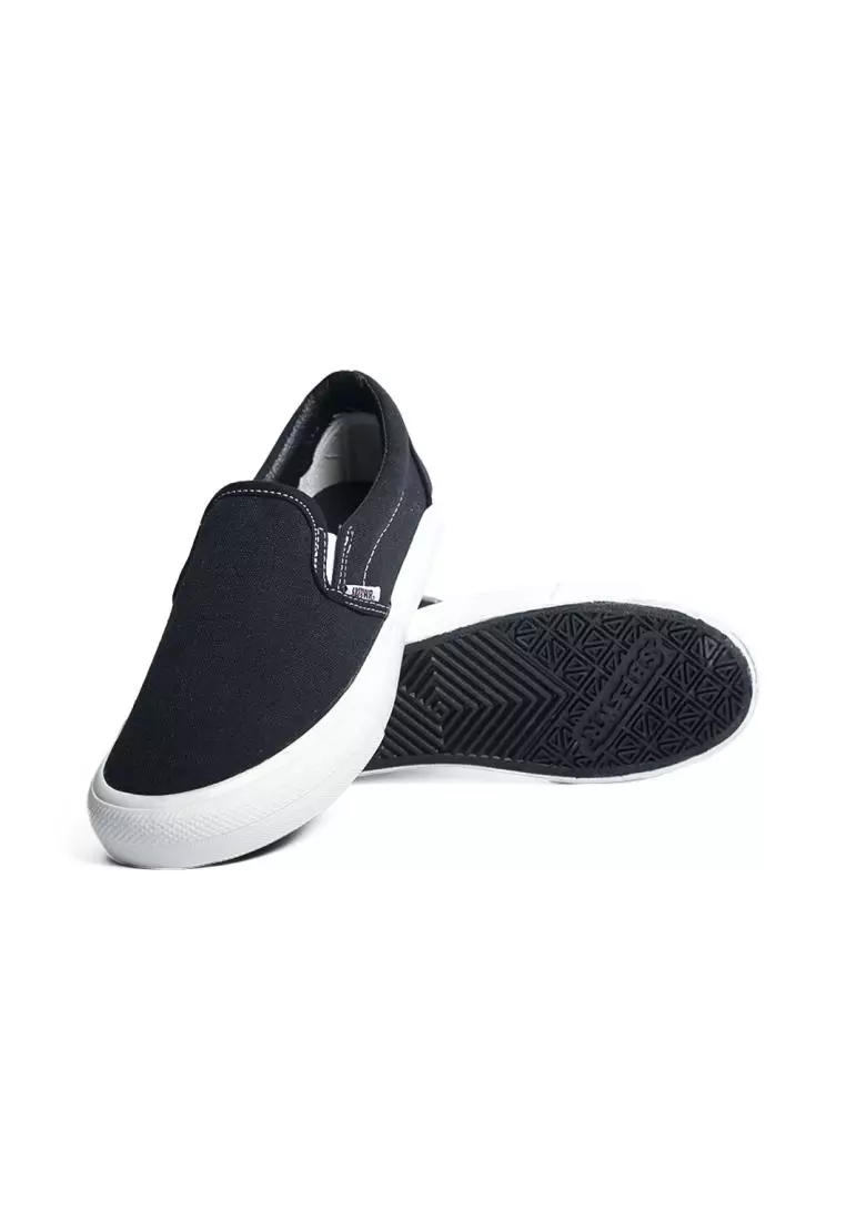 Saba Vintage Slip On Black White