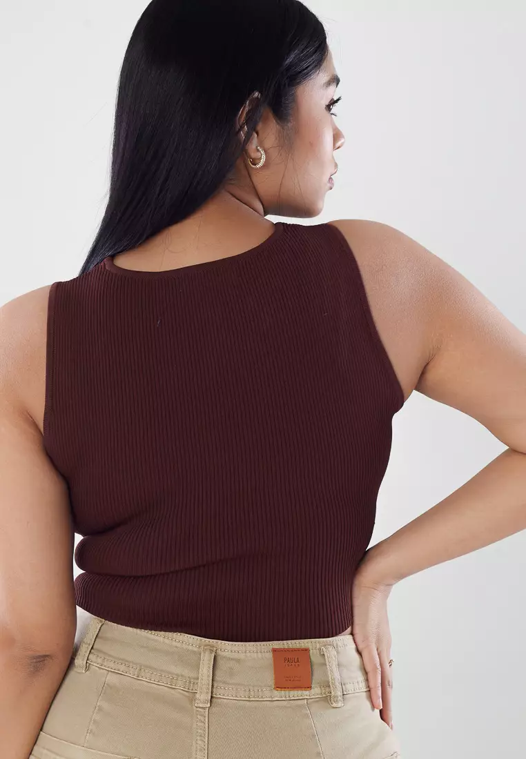 Buy Dressing Paula Sleeveless Overlapping Crop Top Online ZALORA Malaysia