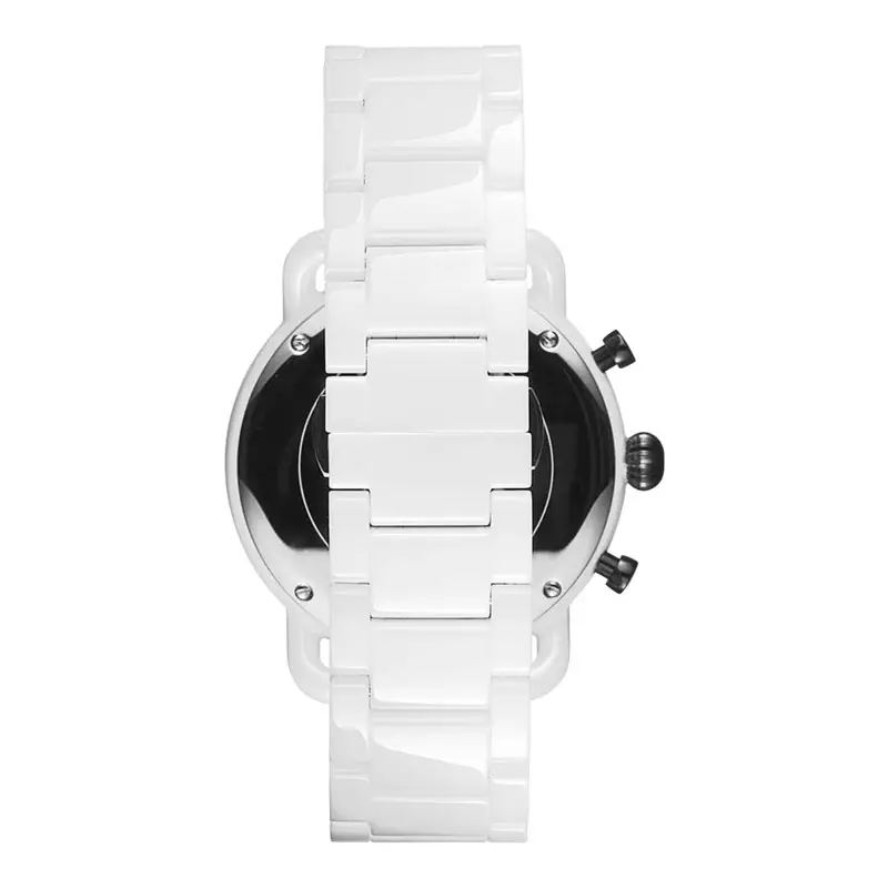 Jam Tangan Pria MVMT Blacktop 28000234-D Chronograph White Dial White Ceramic Strap