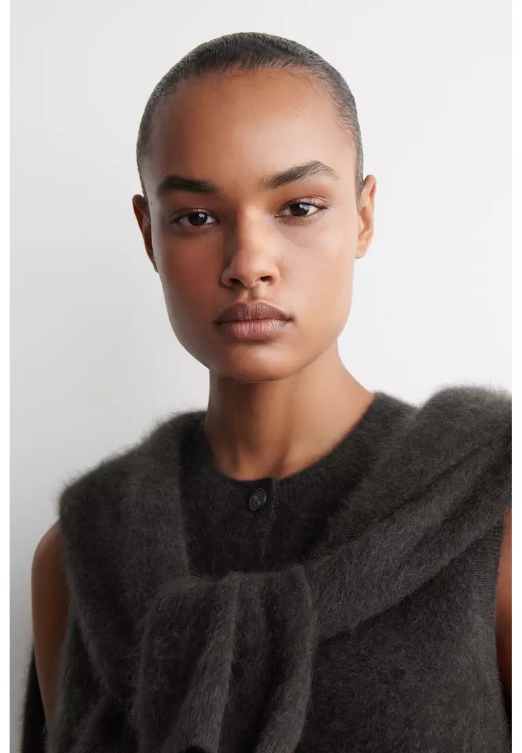 BRUSHED-CASHMERE WAISTCOAT