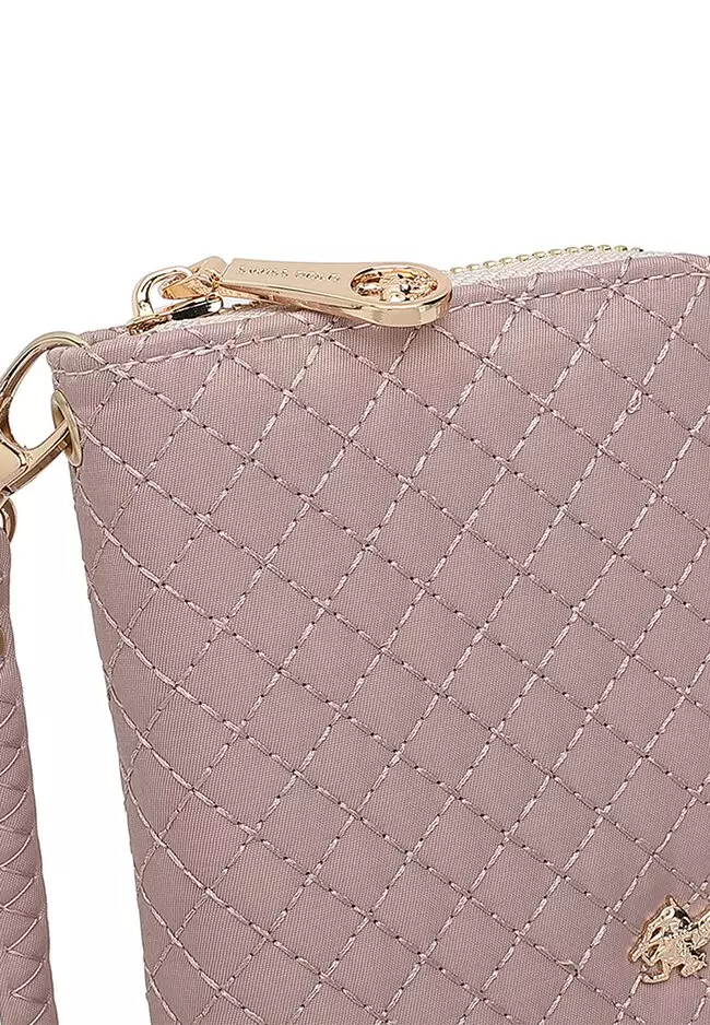 Quilted Long Purse / Wallet - Pink