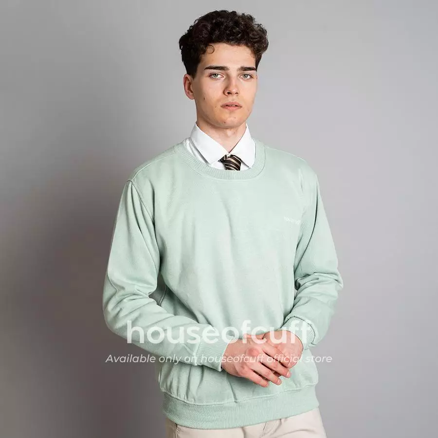 Houseofcuff sweater crewneck basic outer mint