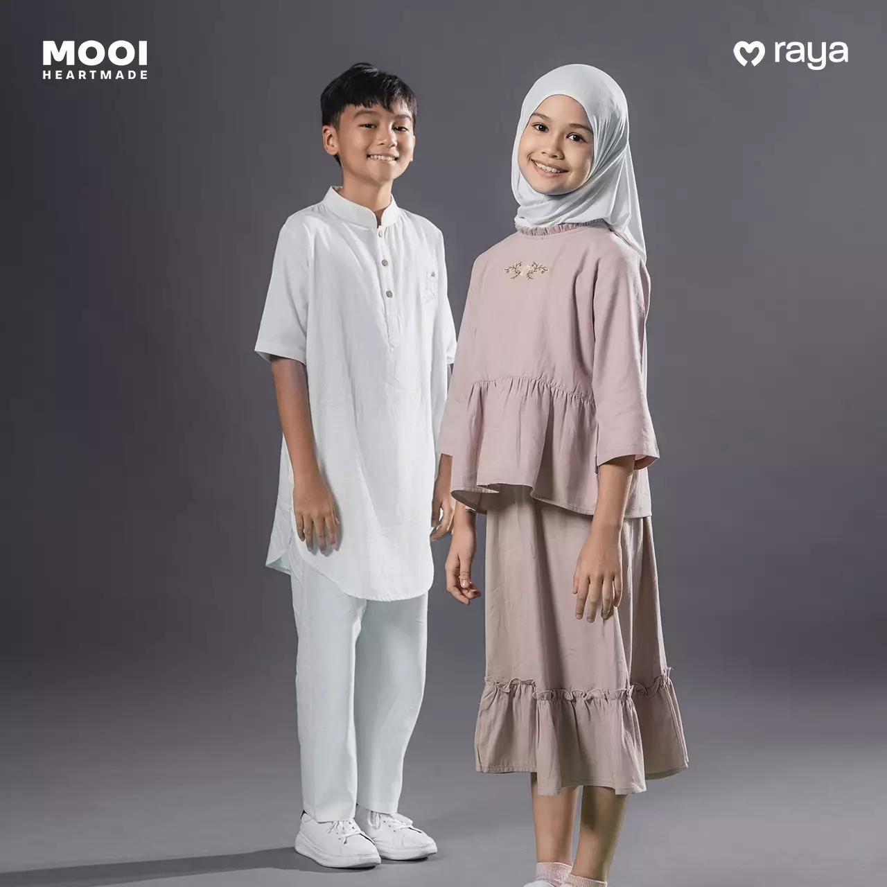 Mooi Pashmina Instan Anak Hijab Anak - White